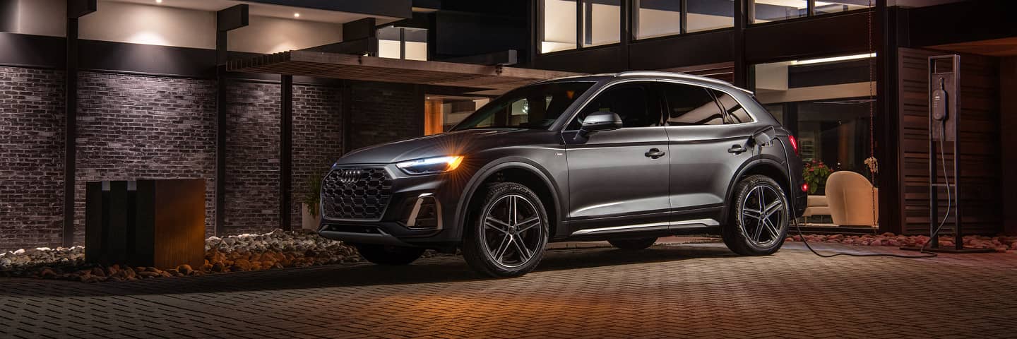Audi SUV at night