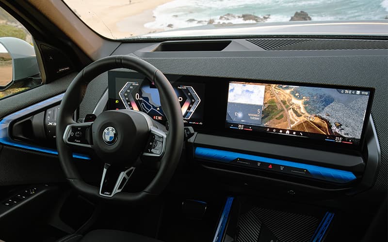 Dashboard image of the BMW X3 
