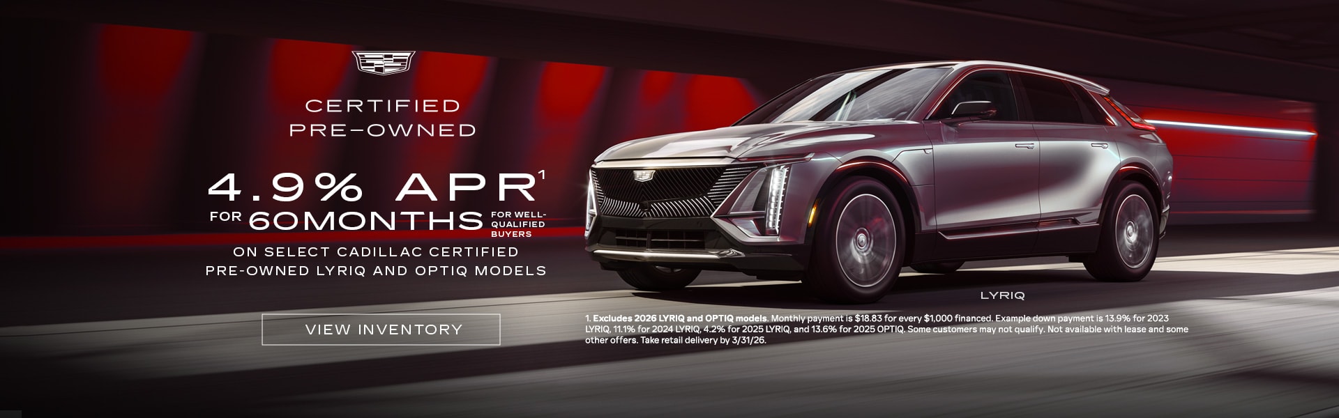 Cadillac CPO offer