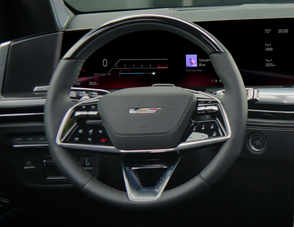 2025 Escalade-V steering wheel. 