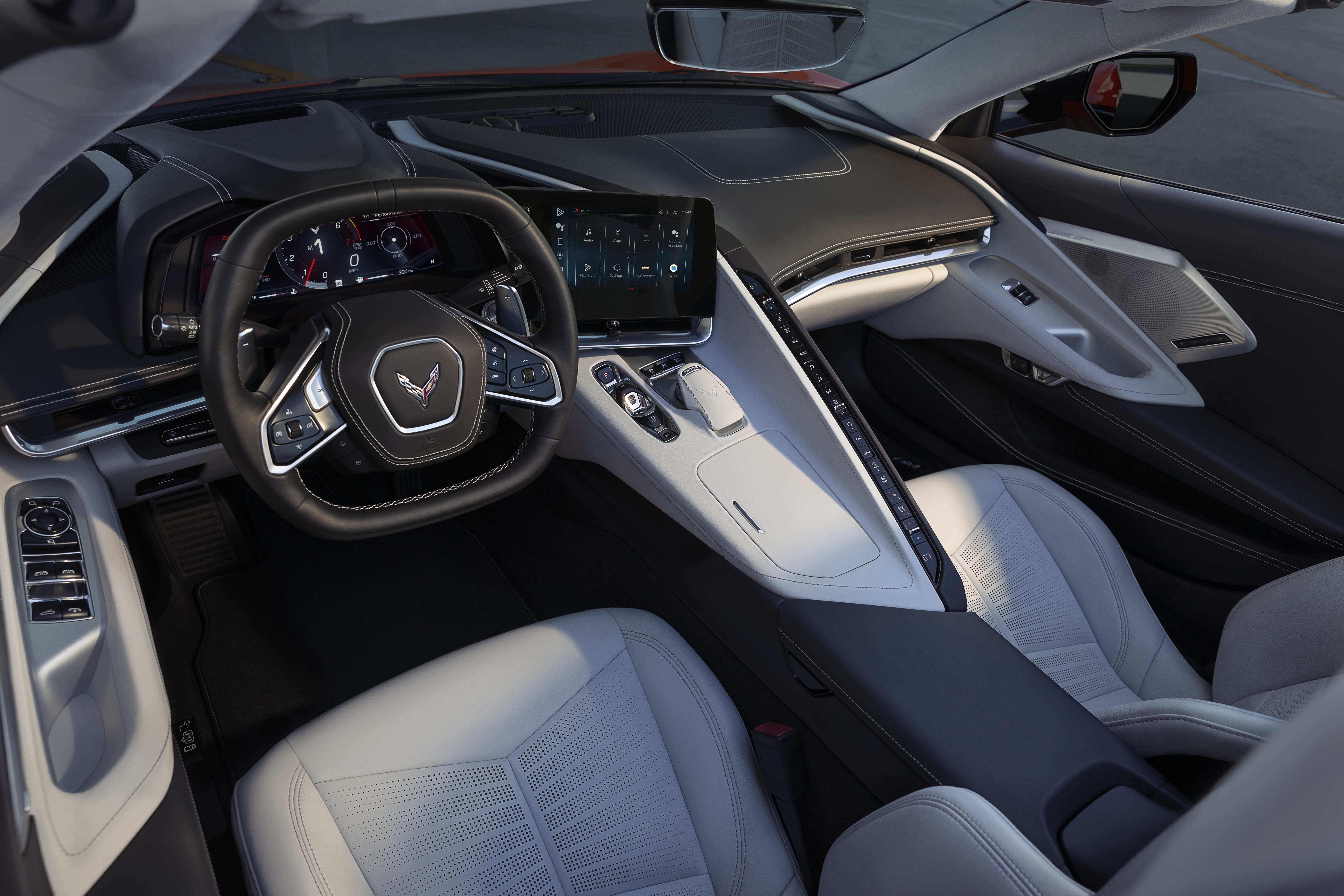Interior of 2025 Corvette Stingray 
