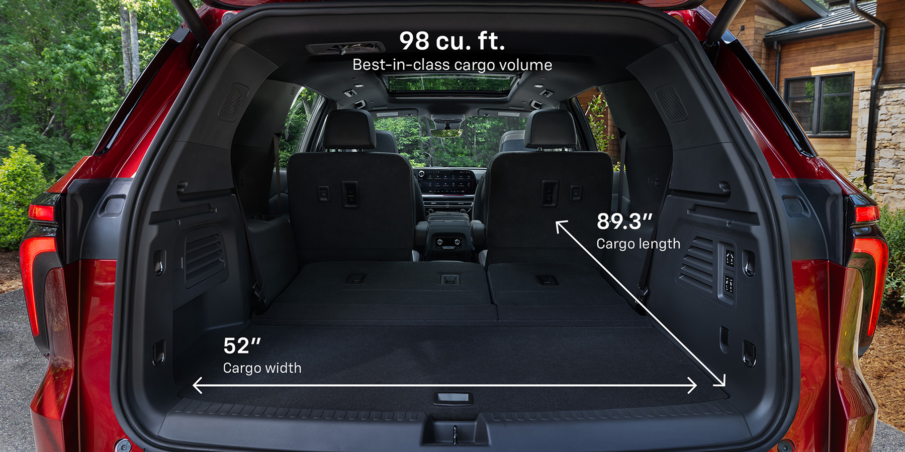 Chevrolet vehicle truck space. 