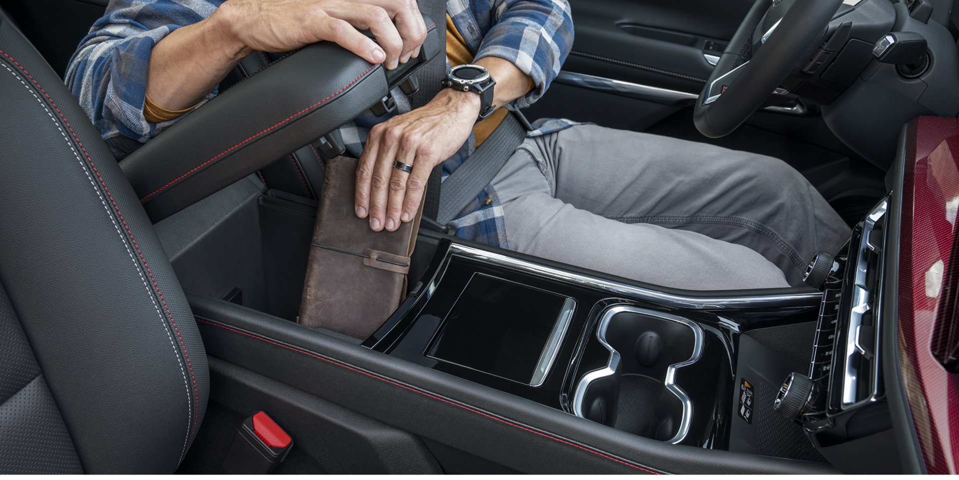 Using Middle Console for Storage