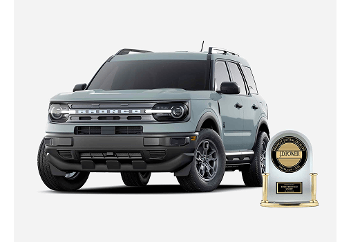 2025 Ford Bronco® Sport next to a JD Power award