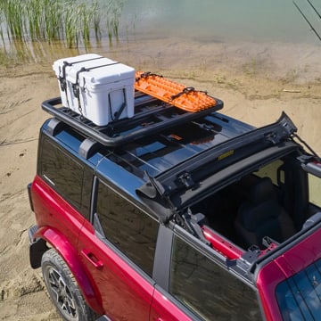 A shot of the top of a Ford Bronco.