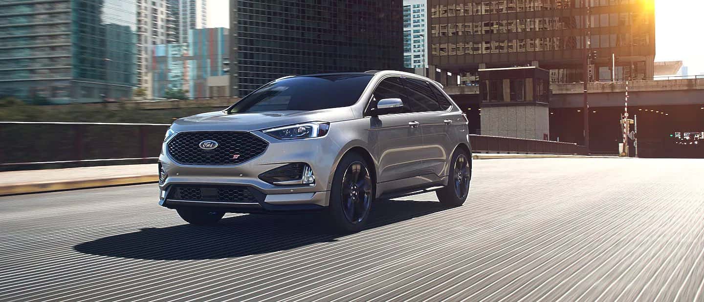 Iconic Silver Ford Edge ST