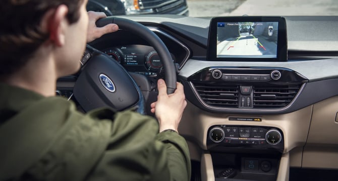 An interior shot of Ford Escape