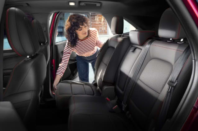 Make it your own. Slide the 60/40 split-fold second-row seats back for up to 5.9 extra inches