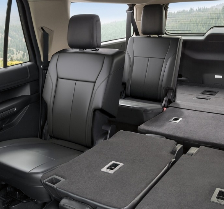 The driver and passenger seat interior shot.