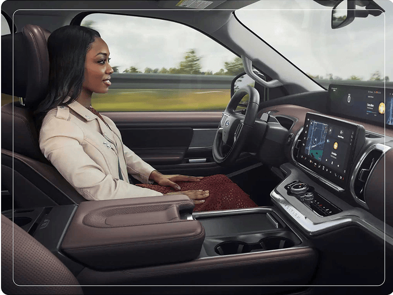 Driver using available Ford BlueCruise in a 2025 Ford Expedition® SUV