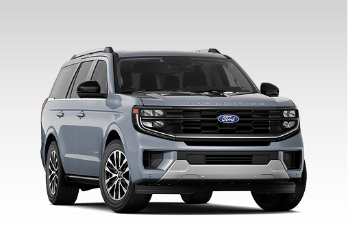 Front three-quarter view of a 2025 Ford Expedition® Platinum® SUV