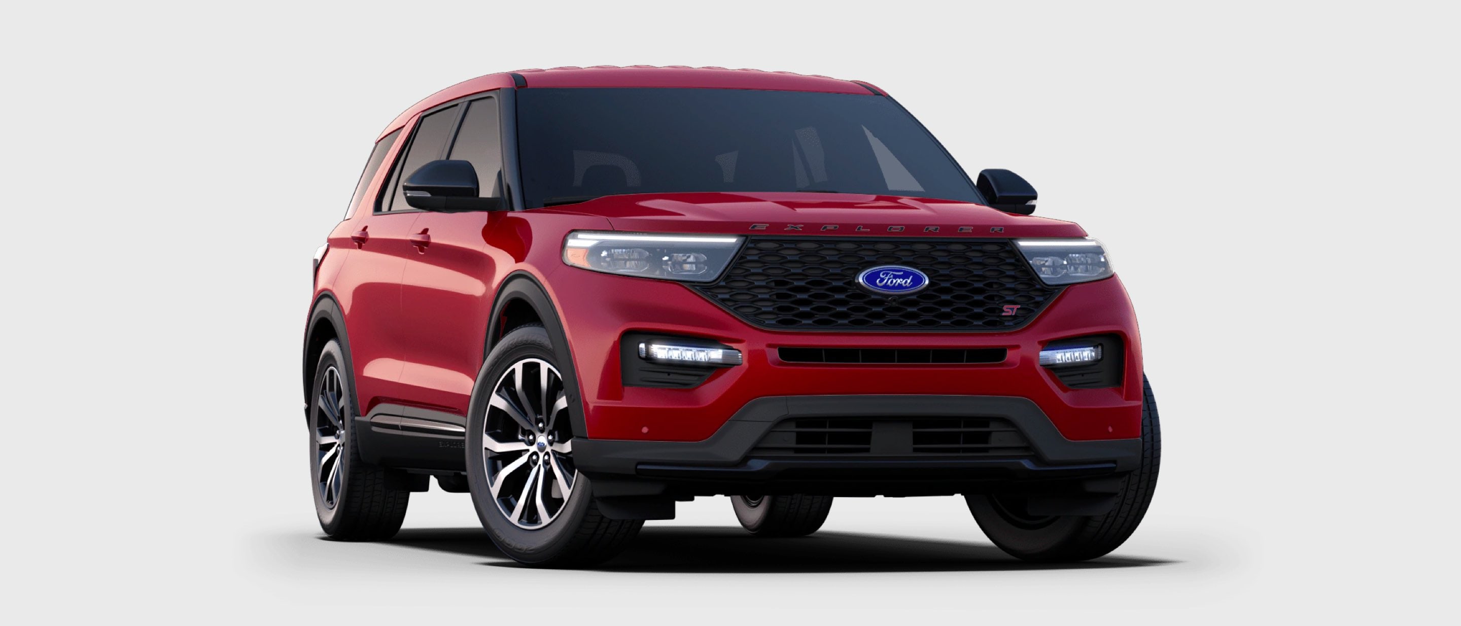 2021 Ford Explorer ST in Rapid Red