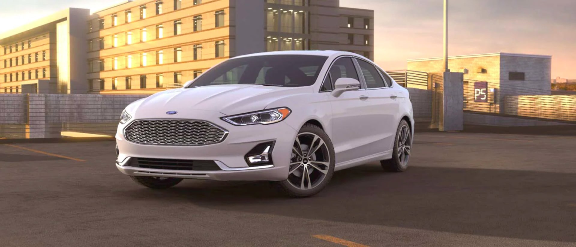 2020 Ford Fusion in Oxford White