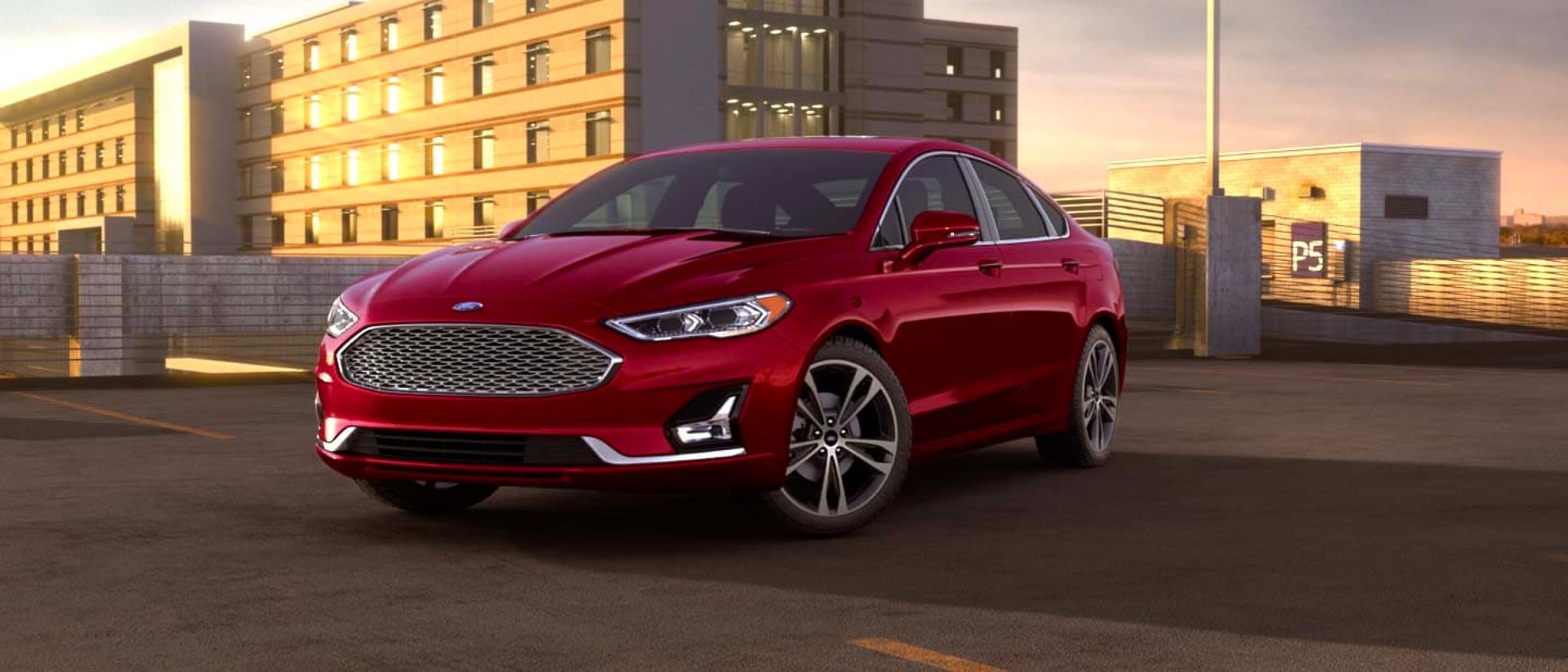 2020 Ford Fusion in Rapid Red
