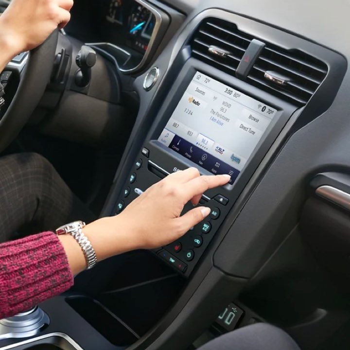 2020 Ford Fusion Passenger using touchscreen