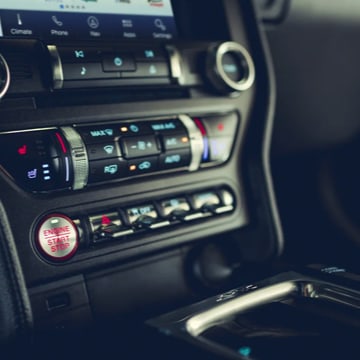 2021 Ford Mustang interior console