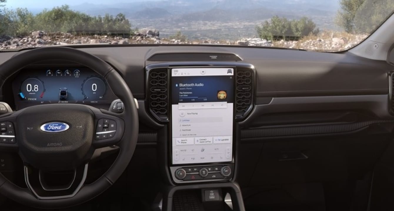 An interior shot of Ford Ranger
