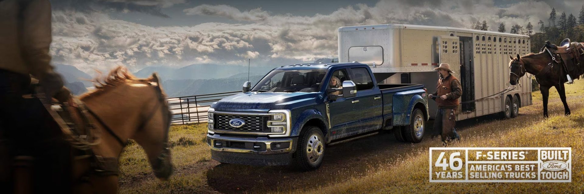 A Ford SuperDuty parked