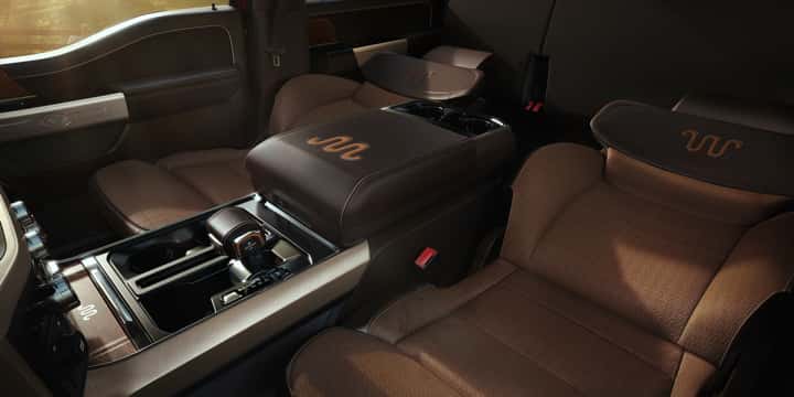 An interior shot of Ford F-150.