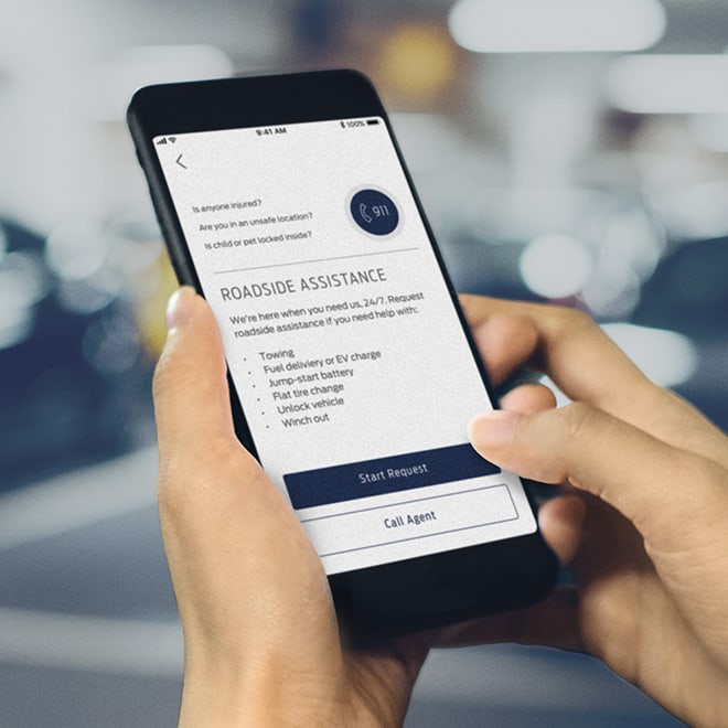 Fordpass app, roadside assistance