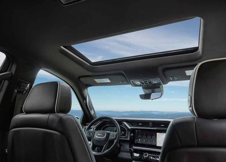Interior of a GMC vehicle