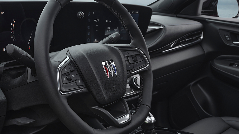 Interior of a Buick vehicle