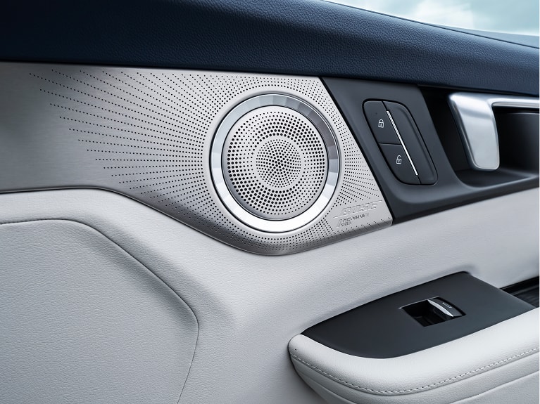 close-up of a Bose speaker