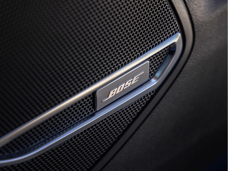 close-up of a Bose speaker