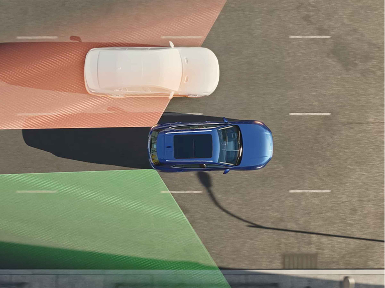 illustration of Blind Zone Steering Assist