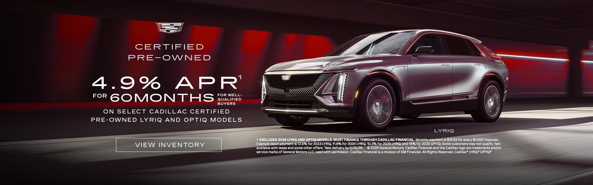 Cadillac CPO offer