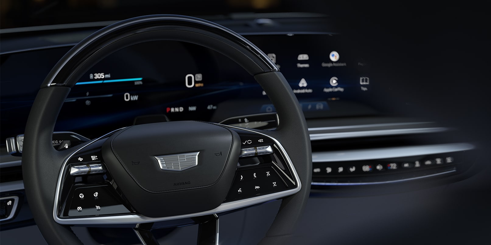 2023 Cadillac Lyriq steering wheel