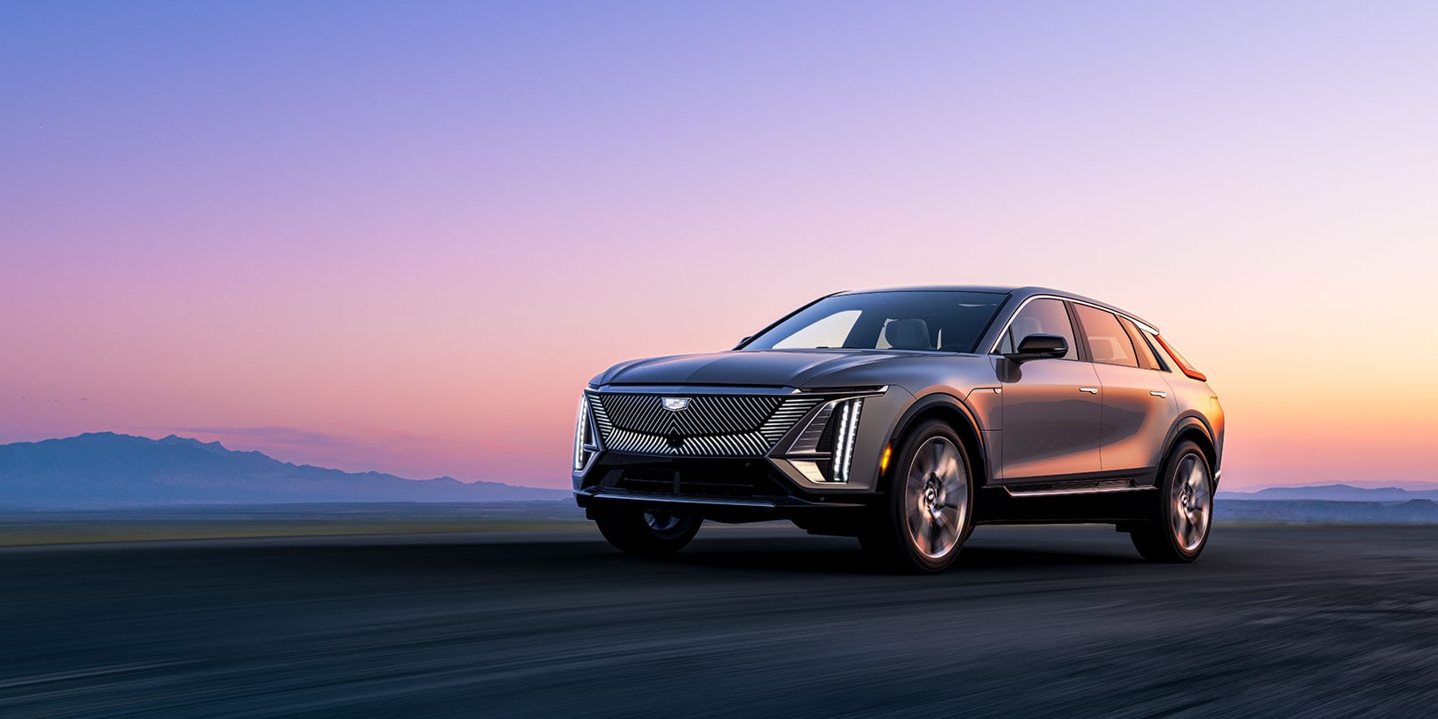 2023 Cadillac Lyriq 3/4 angle driving