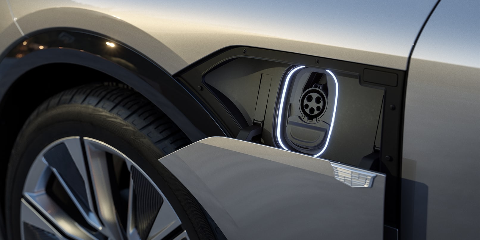2023 Cadillac Lyriq automated charge port door
