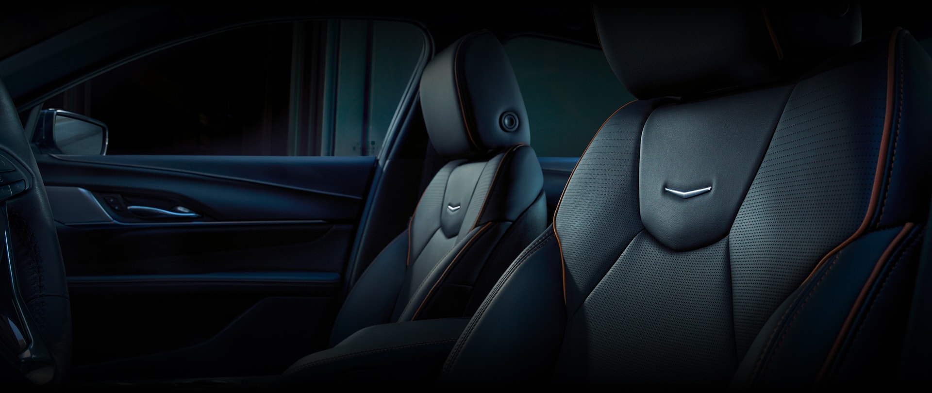 Driver's Front Row View of the Luxury Seating in a 2026 CT4