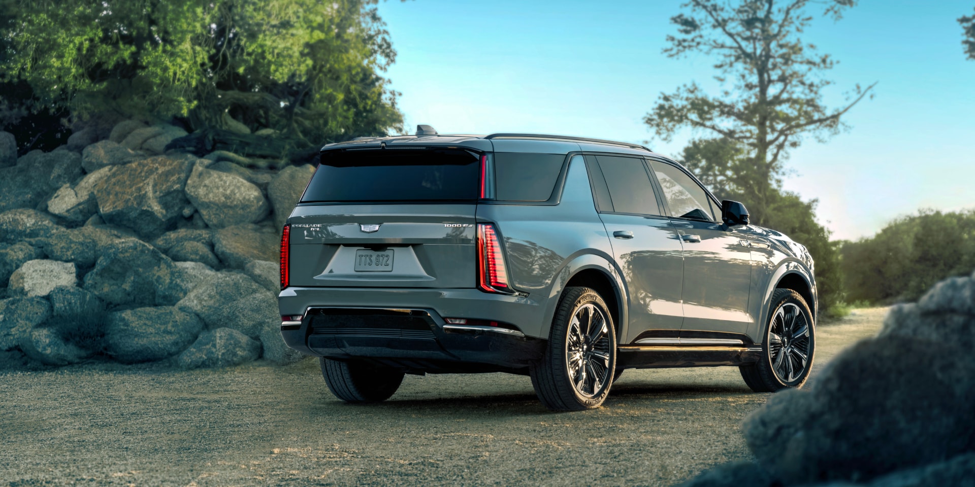 Rear view of an Escalade 2026