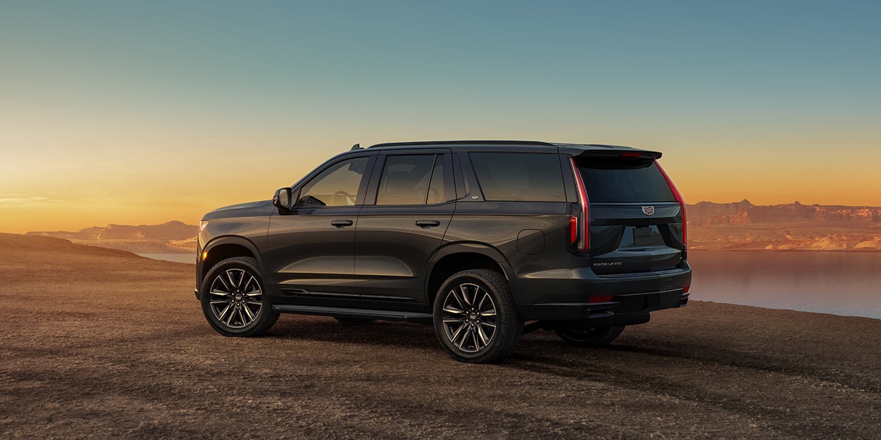 2023 Cadillac Escalade parked near water