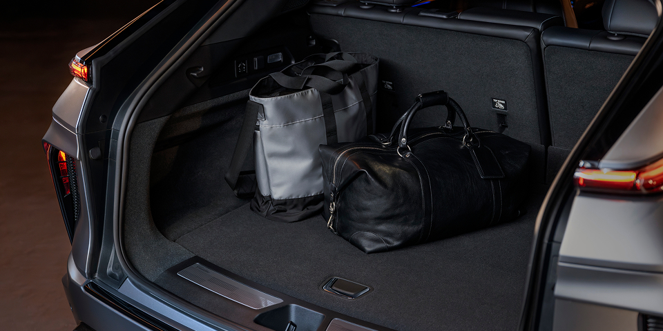 Close up of the Lyriq-V rear cargo space