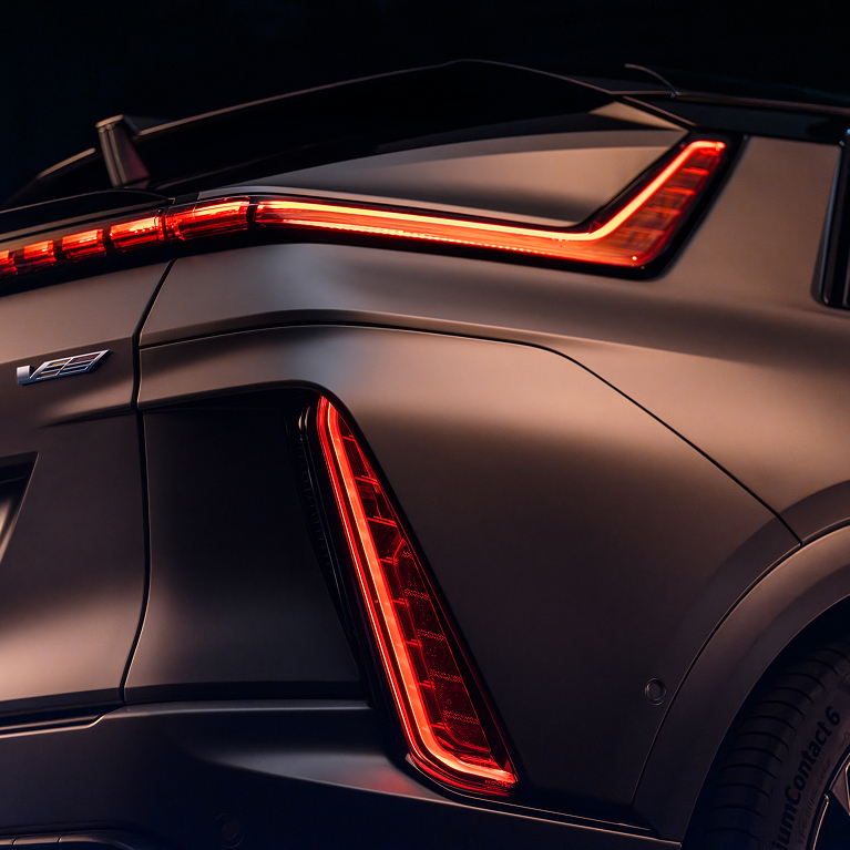 Close up of the rear lights