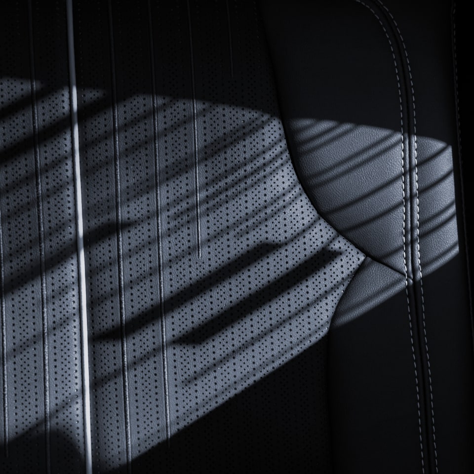 Close-up of Shadows on the 2026 VISTIQ'S Luxury Seating