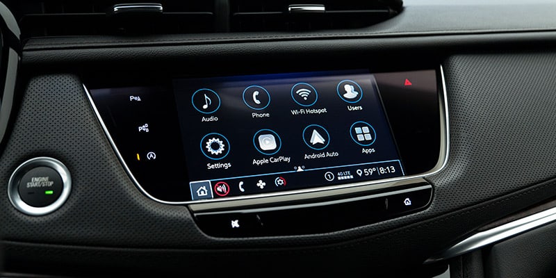 2023  XT5 touchscreen controls