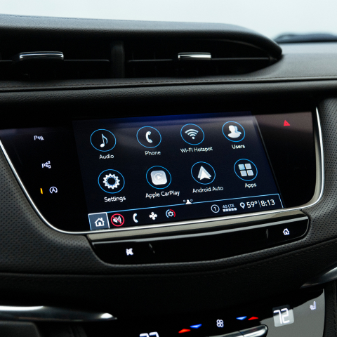 The Premium Technology Packed Infotainment System of the  Cadillac XT5