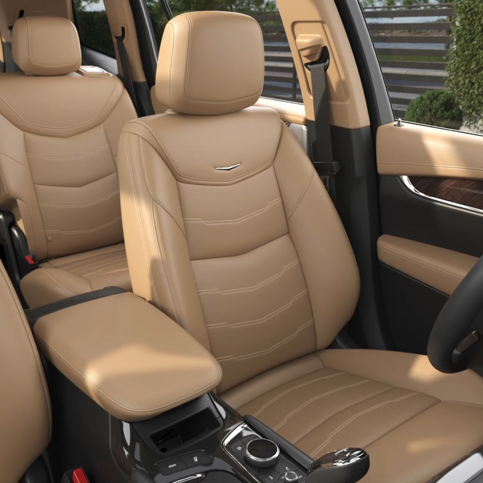 Luxurious Tan Seats Inside the New Cadillac XT6