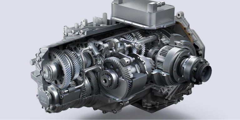 2022 Chevy Corvette transmission cutaway illustration