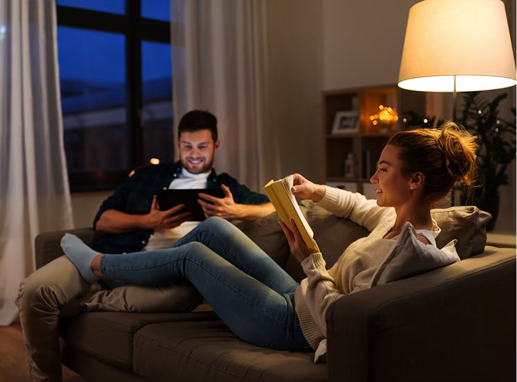 GM owners relaxing at home