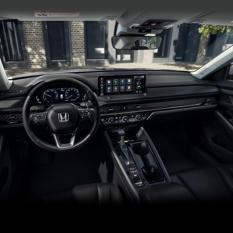 Interior shot of Honda Accord Hybrid dash