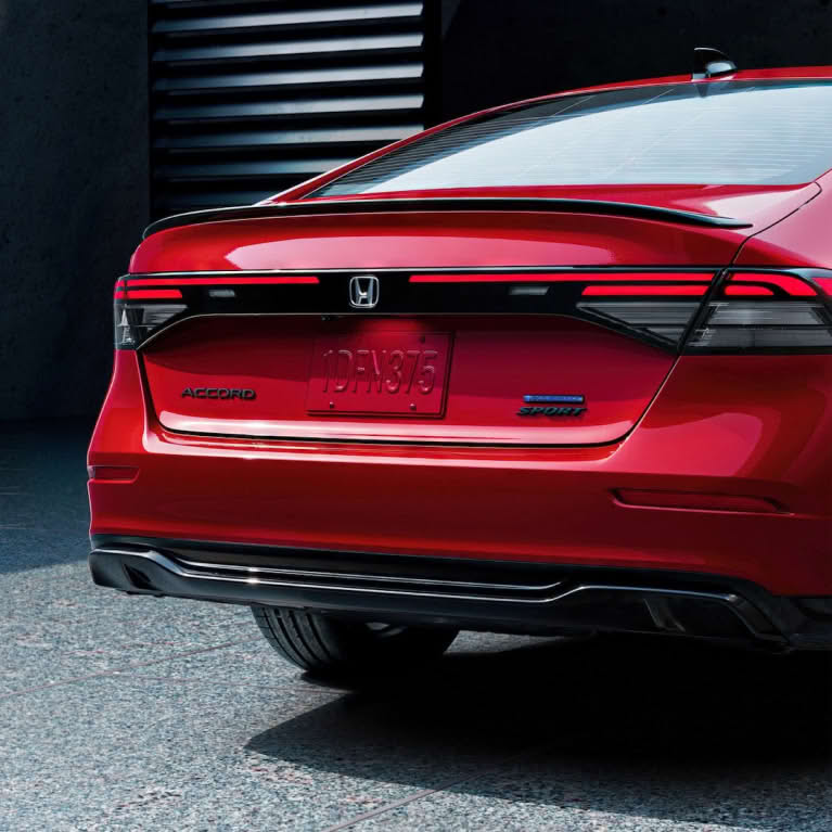 back shot of Honda Accord Hybrid