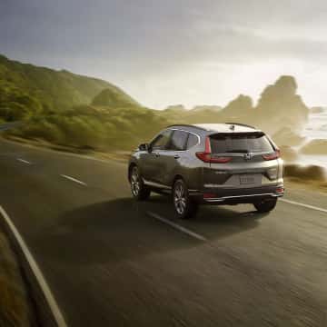CR-V Hybrid driving on open road