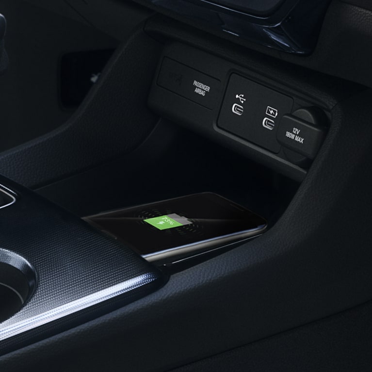 center console wireless charger