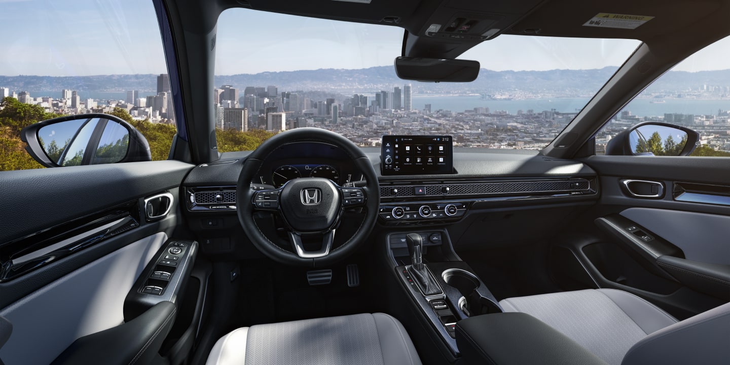 2025 Civic Sedan Hybrid steering wheel & dash