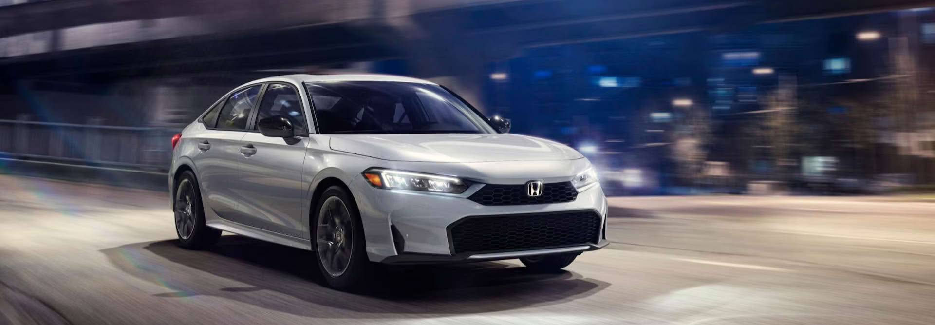 White Honda Civic Sedan Hybrid